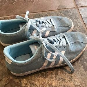 Adidas suede light blue sneakers- 7